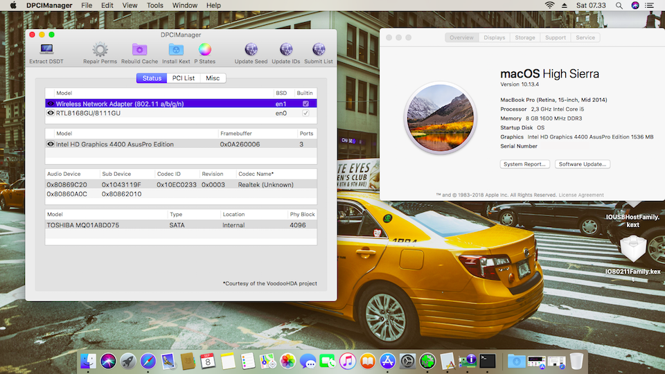 Success Hackintosh macOS High Sierra 10.13.6 Build 17G65 at Asus A451LB -WX077D